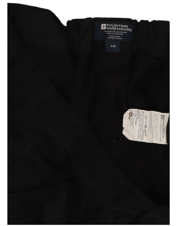 MOUNTAIN WAREHOUSE Gerade Herren-Cargohose W44 L27 Schwarzes Polyester