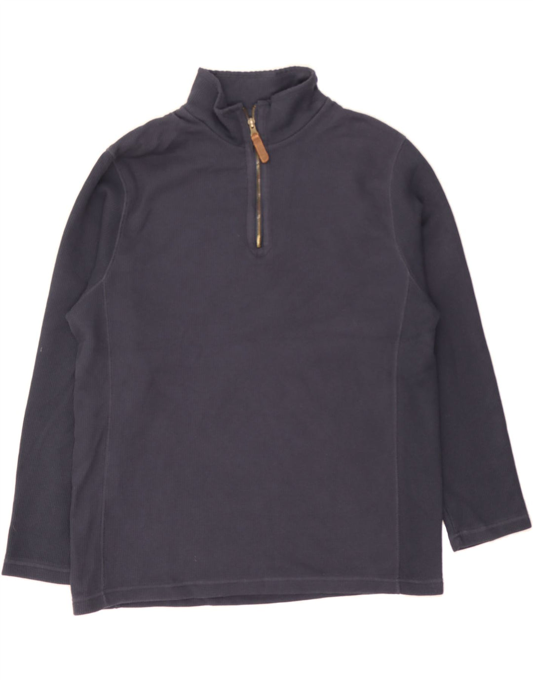 MOUNTAIN WAREHOUSE Mens Zip Neck Sweatshirt Jumper Large Navy Blue Cotton Vintage Mountain Warehouse and Second-Hand Mountain Warehouse from Messina Hembry 