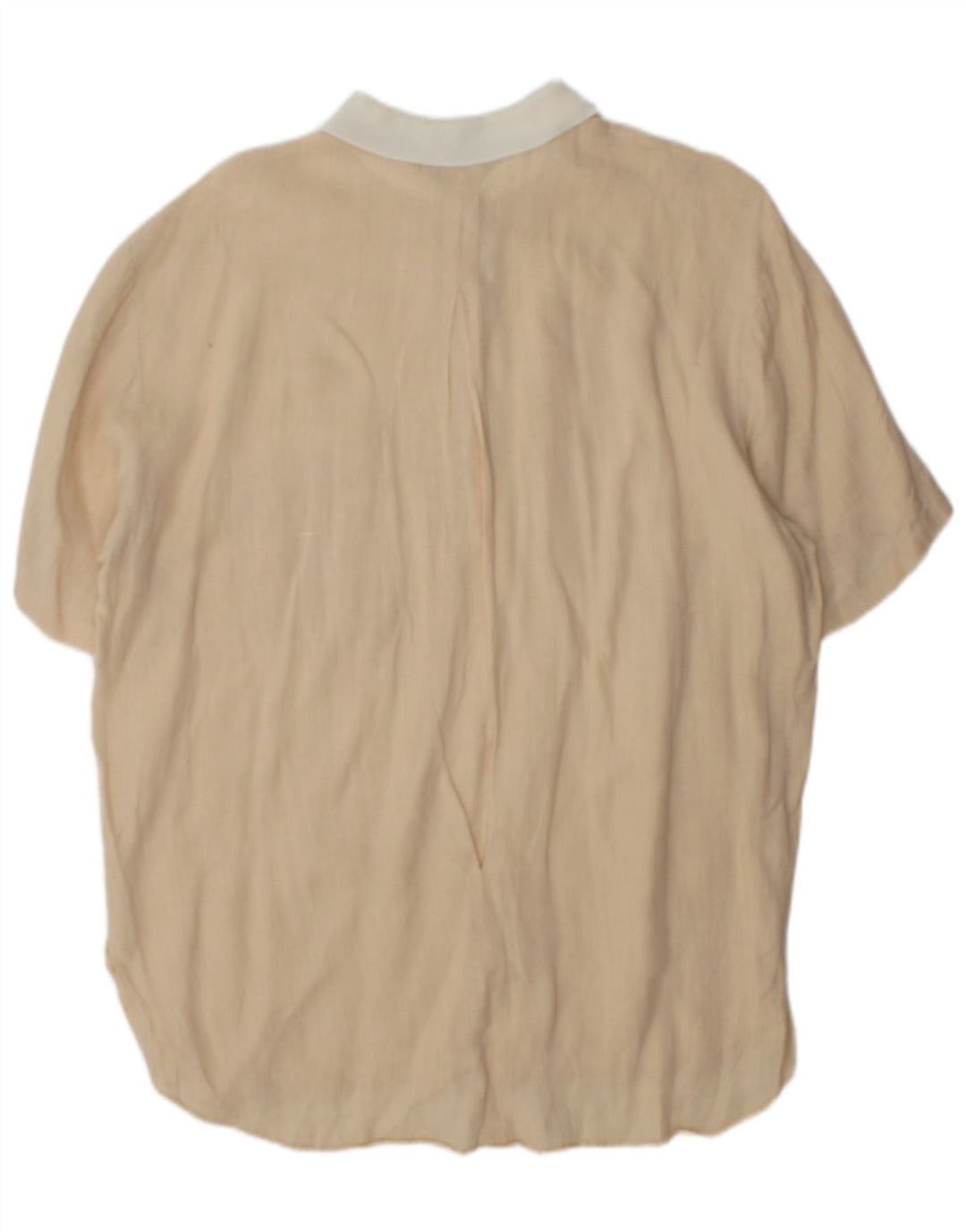 Emanuel Ungaro Herren Kurzarm-Pullover-Hemd, groß, Beige, Farbblock