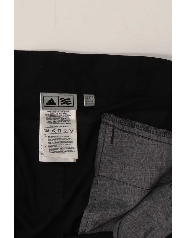 Adidas Herren Straight Chino Hose W40 L32 Schwarz Polyester