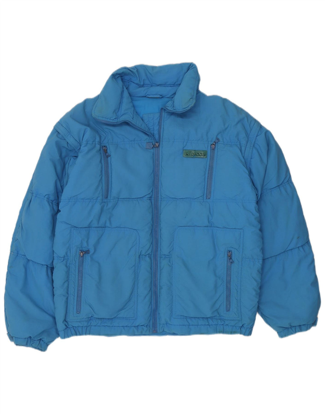 ELLESSE Herren Wattierte Jacke IT 54 2XL Blau Polyamid