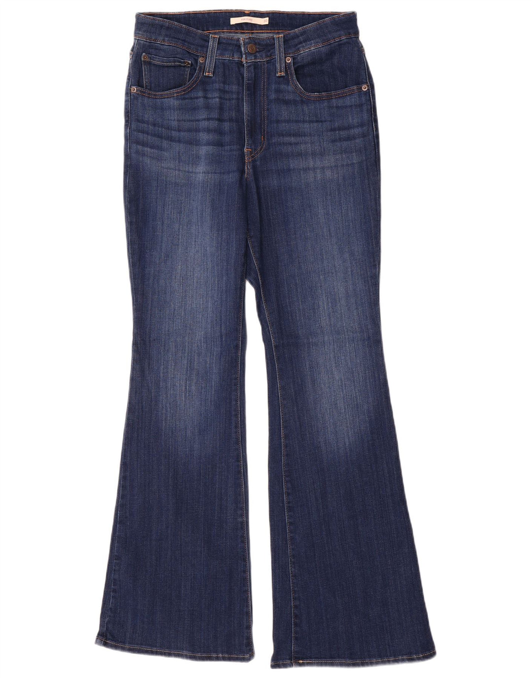 Levi's Damen 726 Flared Jeans W30 L32 Blaue Baumwolle