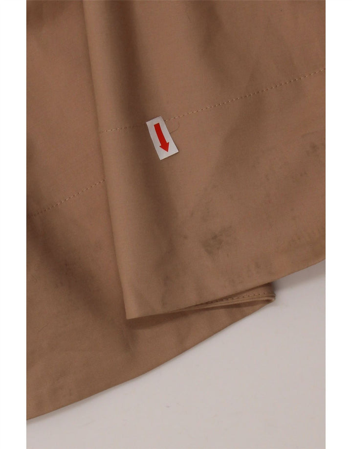 TRUSSARDI Damen ärmelloses A-Linien-Kleid IT 44 Mittelbeige Baumwolle
