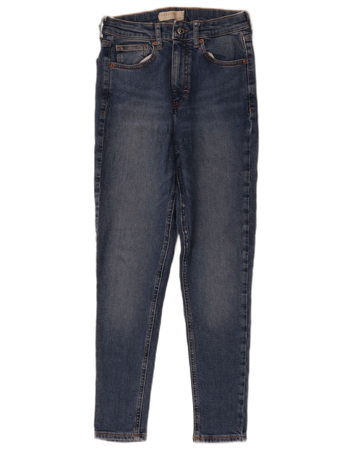 Topshop Damen Jamie Skinny Jeans W28 L30 Blau Polyester