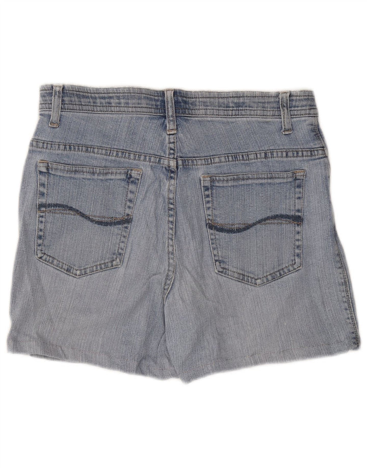 LEE Damen Jeansshorts US 10 Large W34 Blaue Baumwolle