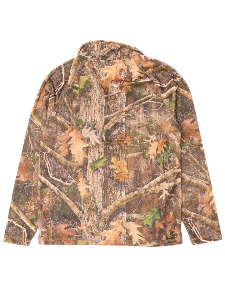 RIDGE HUNTER Herren-Trainingsanzug, Oberjacke, mittelbraunes Camouflage-Polyester