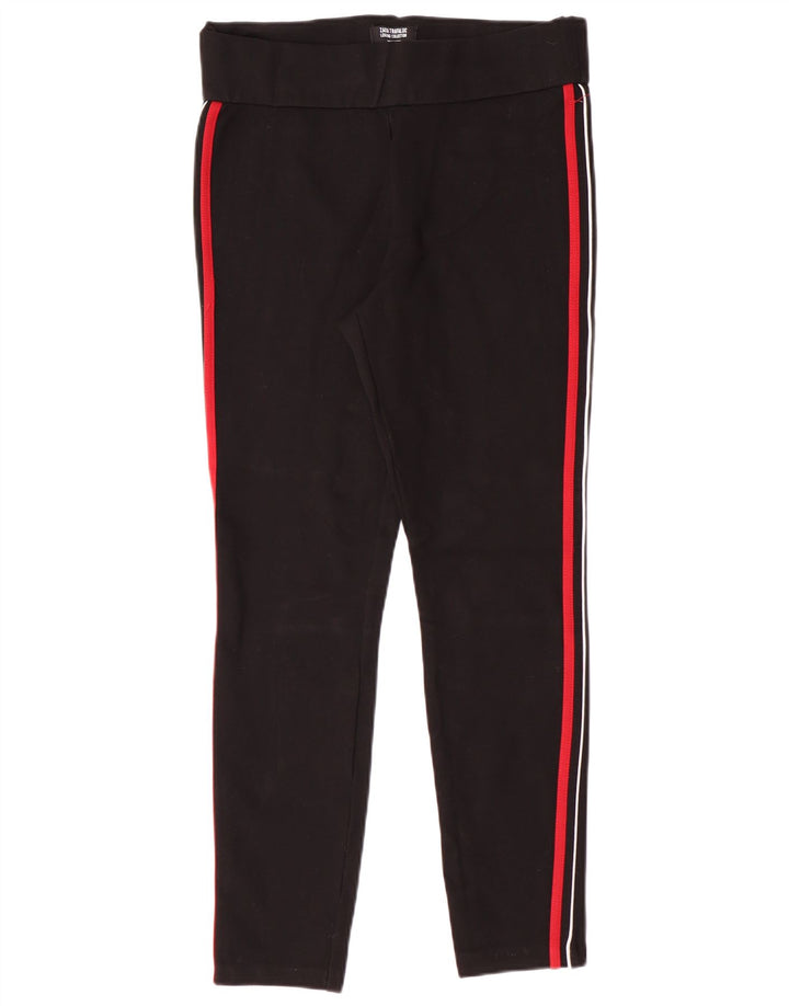 Zara Damen Leggings UK 14 Large Schwarz