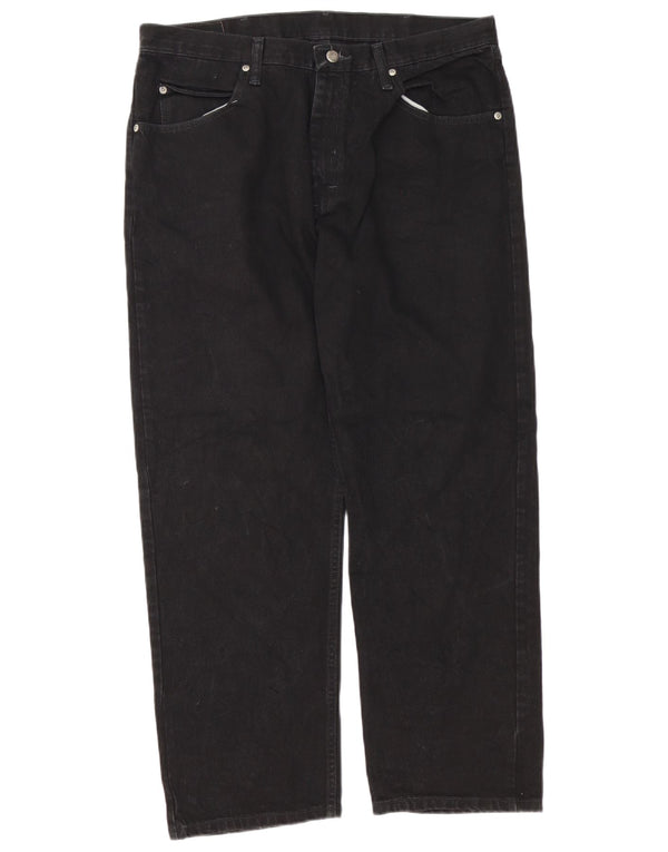 Wrangler Herren-Freizeithose mit entspannter Passform, W36, L29, schwarze Baumwolle
