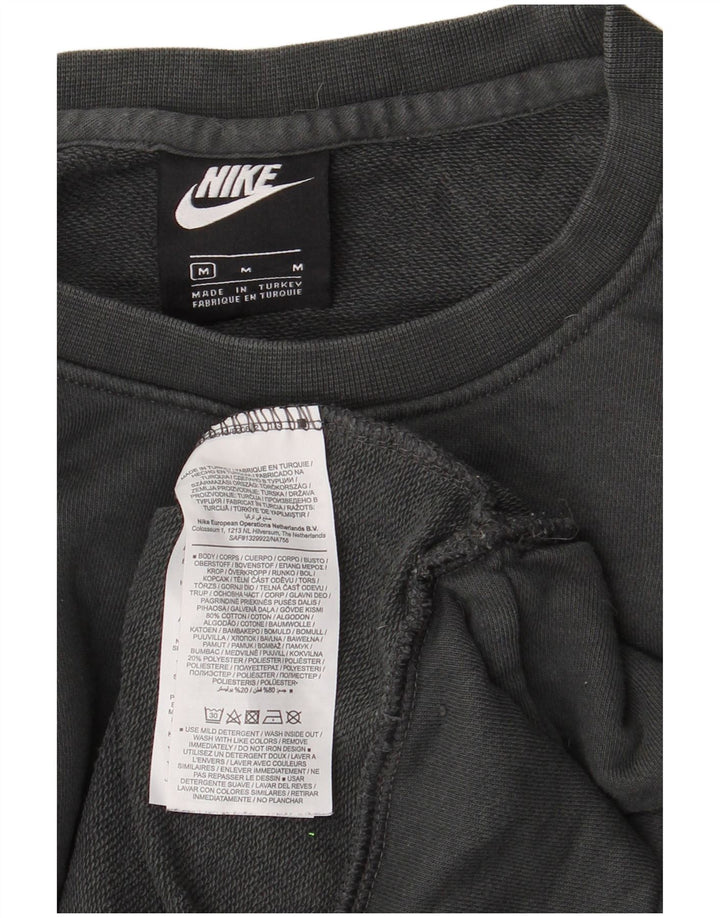 NIKE Herren-Sweatshirt mit Grafik, mittelgraue Baumwolle