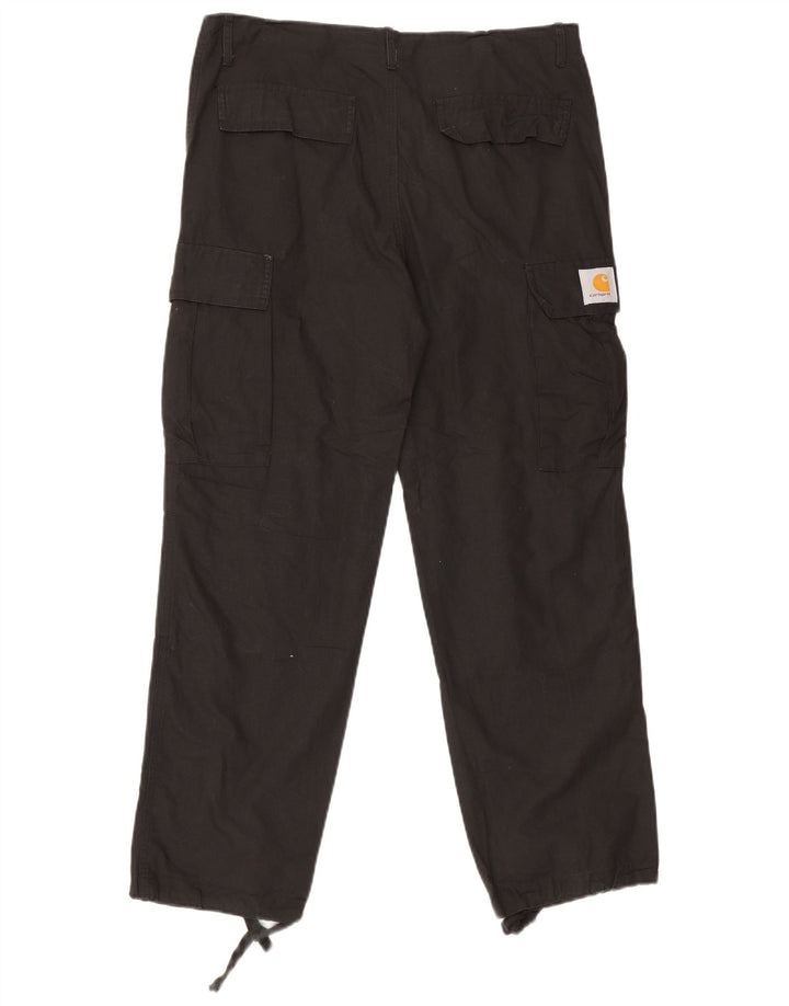 Carhartt Herren gerade Cargohose Medium W32 L29 schwarze Baumwolle