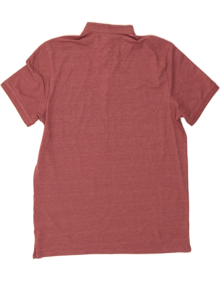 DOCKERS Mens Polo Shirt Large Burgundy Polyester Vintage Dockers and Second-Hand Dockers from Messina Hembry 