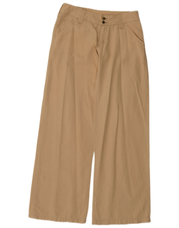 Lee Damen Sonora Freizeithose mit weitem Bein W28 L31 Beige Baumwolle