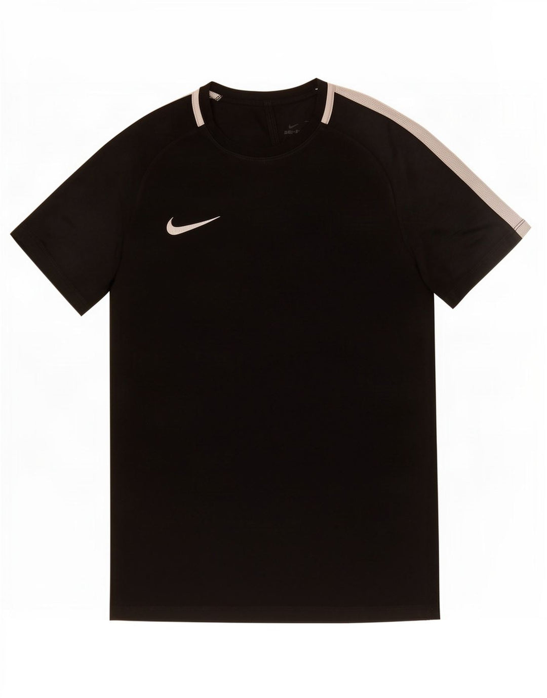 Nike Herren Dri Fit T-Shirt Top Mittelschwarzes Colourblock-Polyester