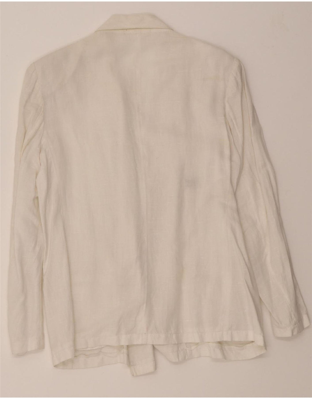 CAROL Womens Double Breasted Blazer Jacket IT 46 Large White Vintage Carol and Second-Hand Carol from Messina Hembry 