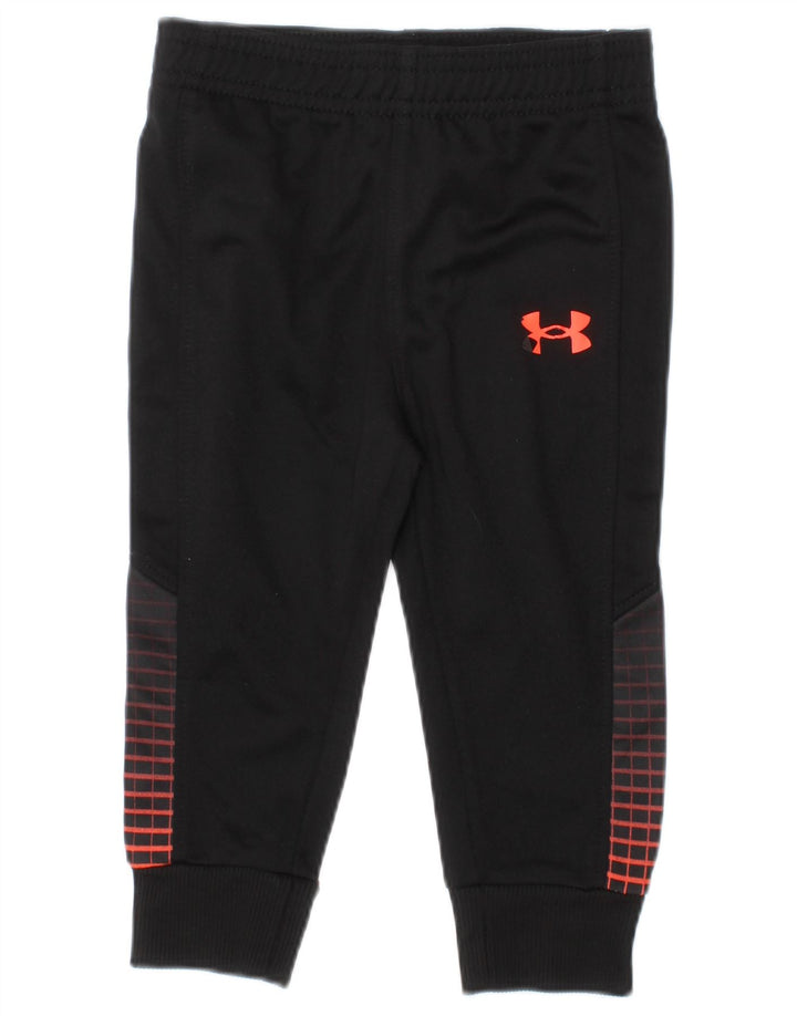 UNDER ARMOUR Baby-Jungen-Trainingshose, 6–9 Monate, schwarz, geometrisch