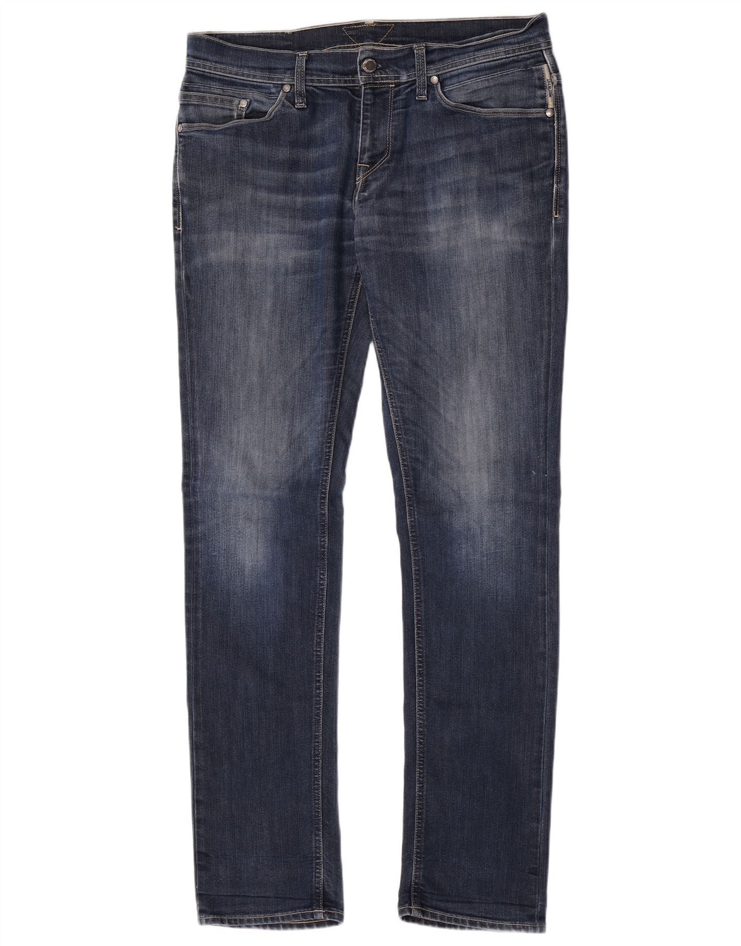 Meltin' Pot Herren Slim Jeans W33 L32 Blaue Baumwolle