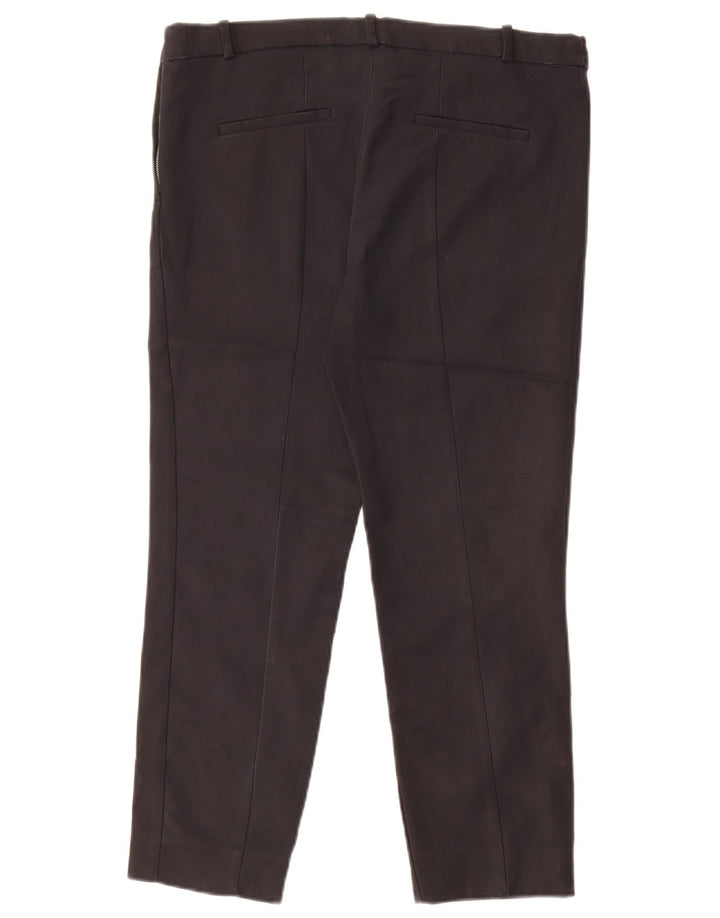 Schmale, kurze Hose von Zara für Damen, Größe L, W34, L24, Schwarz