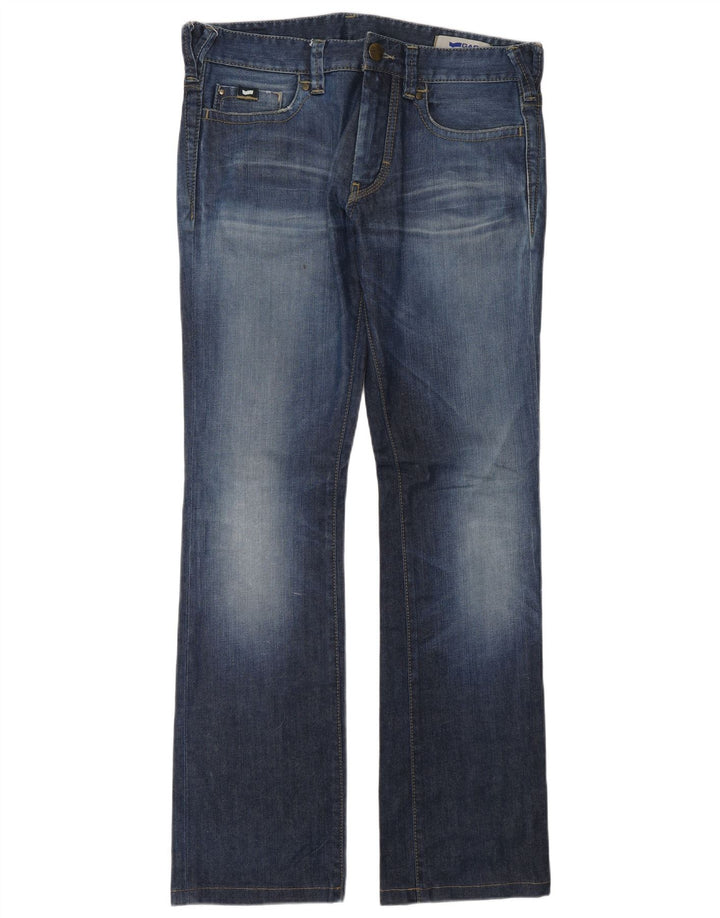 Gas Herren Bootcut Jeans W33 L34 Blaue Baumwolle