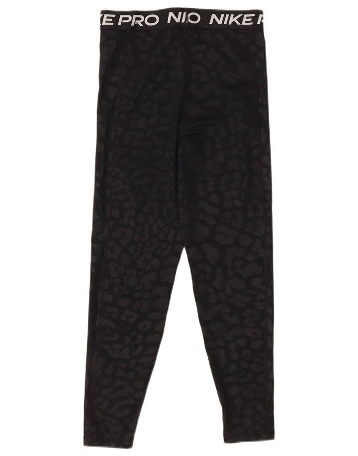 Nike Damen-Capri-Leggings mit Grafik, Größe S, Größe S, Schwarz, Animal-Print, Polyester