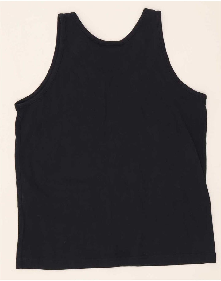 Champion Jungen-Trägershirt, 9–10 Jahre, mittelmarineblaue Baumwolle