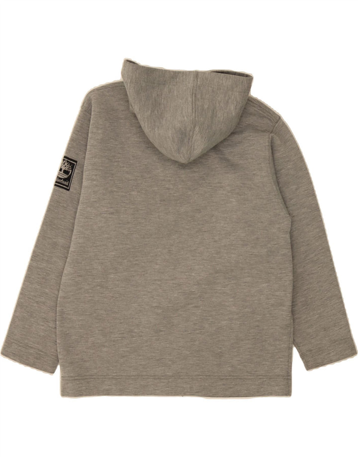 TIMBERLAND Boys Zip Hoodie Sweater 11-12 Years Grey Polyester Vintage Timberland and Second-Hand Timberland from Messina Hembry 