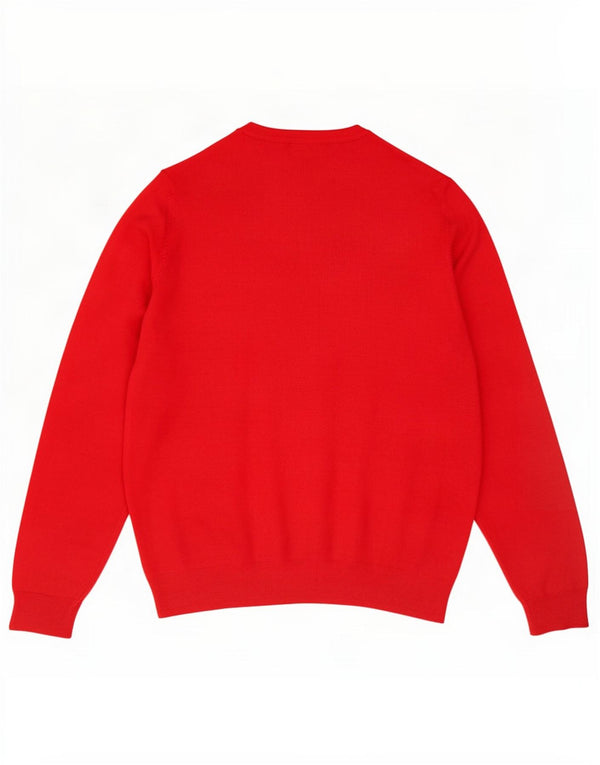 Marks & Spencer Damen Strickjacke Pullover UK 22 3XL Rote Viskose