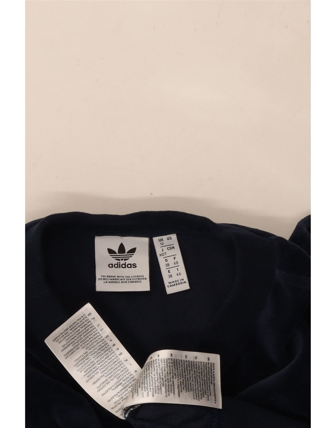 ADIDAS Damen-Sweatshirt in Übergröße mit Grafik, UK 12, mittelmarineblau