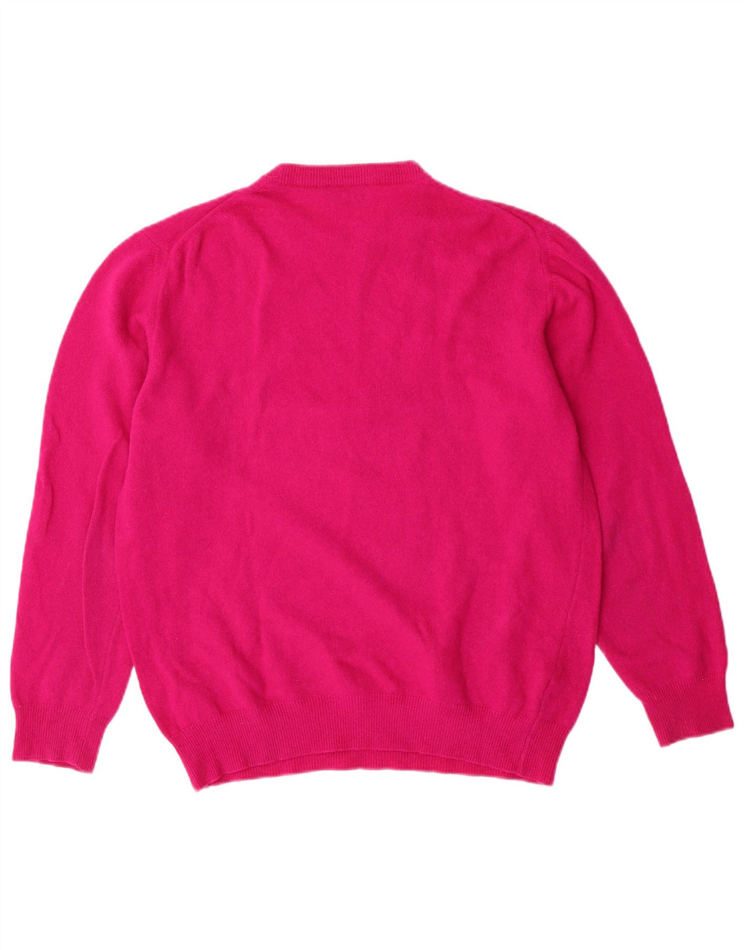 SASHA Damen-Pullover mit Rundhalsausschnitt, UK 14, große rosa Wolle