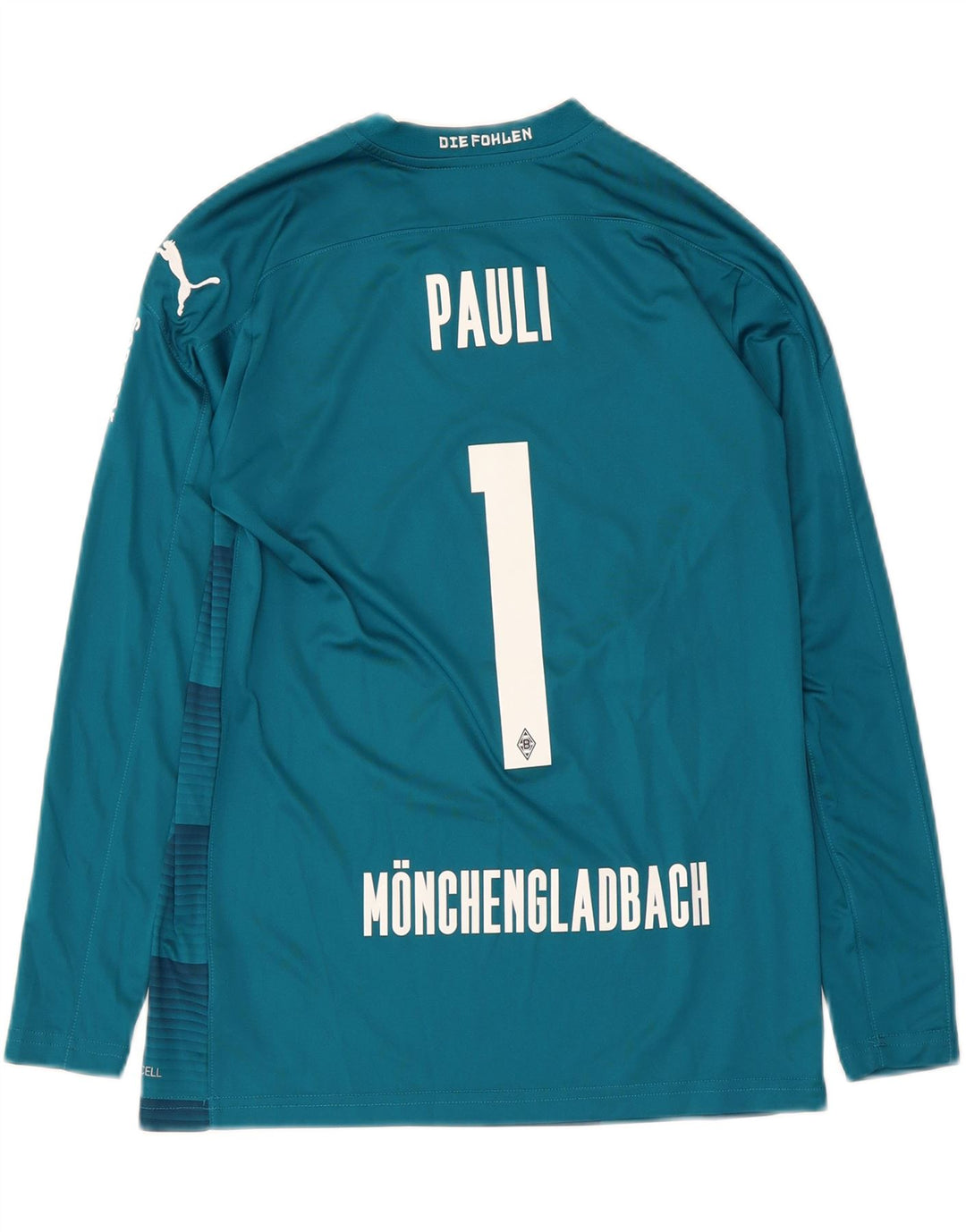 Puma Jungen BVB Dortmund Graphic Top Langarm 13-14 Jahre blau geometrisch
