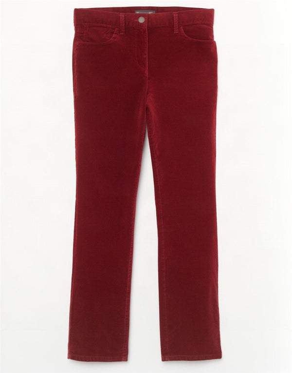 Marks & Spencer Damen Cordhose UK 10 Small W32 L30 Burgunderrot