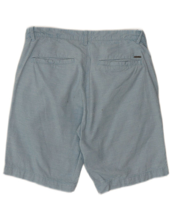 Calvin Klein Herren Chino Shorts W29 Small Blaue Baumwolle