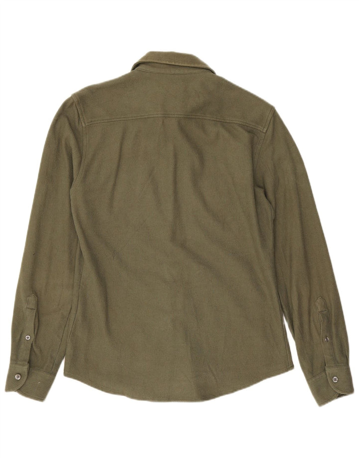 Reiss Herren-Hemd, klein, Khaki, Baumwolle