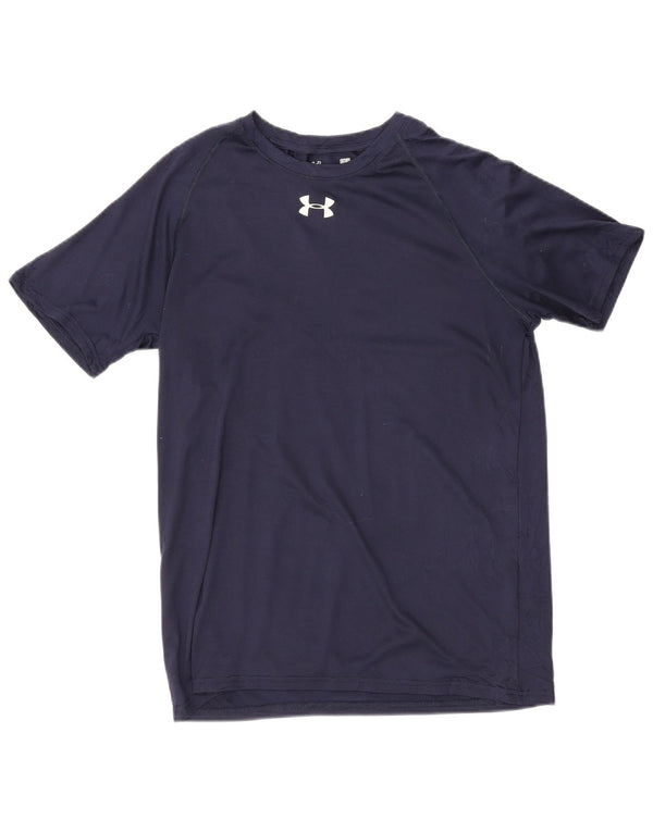 Under Armour Herren Heat Gear T-Shirt Top Small Marineblau