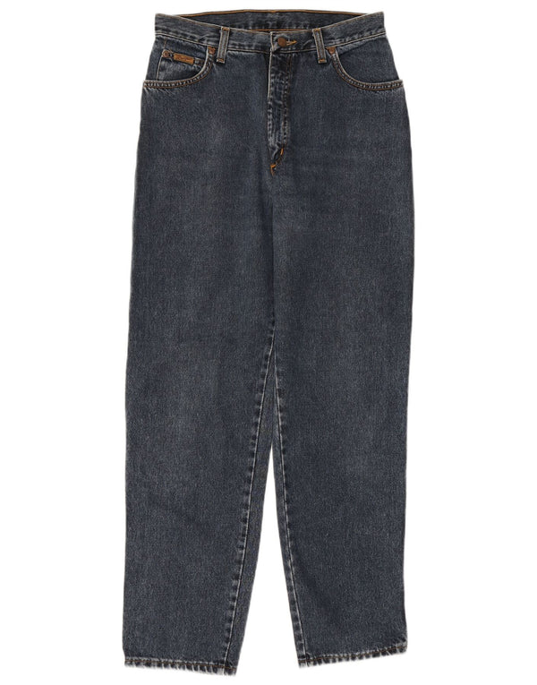 WRANGLER Damen High Waist Tapered Jeans W31 L30 Blaue Baumwolle