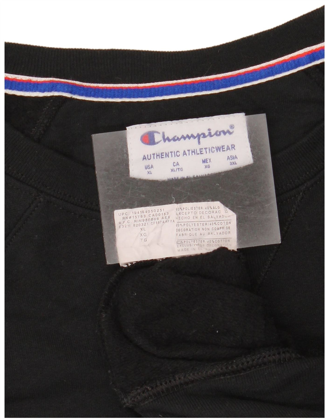 CHAMPION Damen-Sweatshirt in Übergröße mit Grafik, UK 18, XL, Schwarz