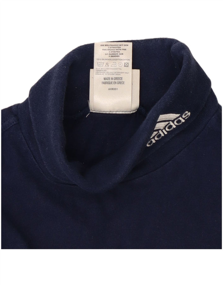 Adidas Jungen Top Langarm 14-15 Jahre Marineblau Baumwolle
