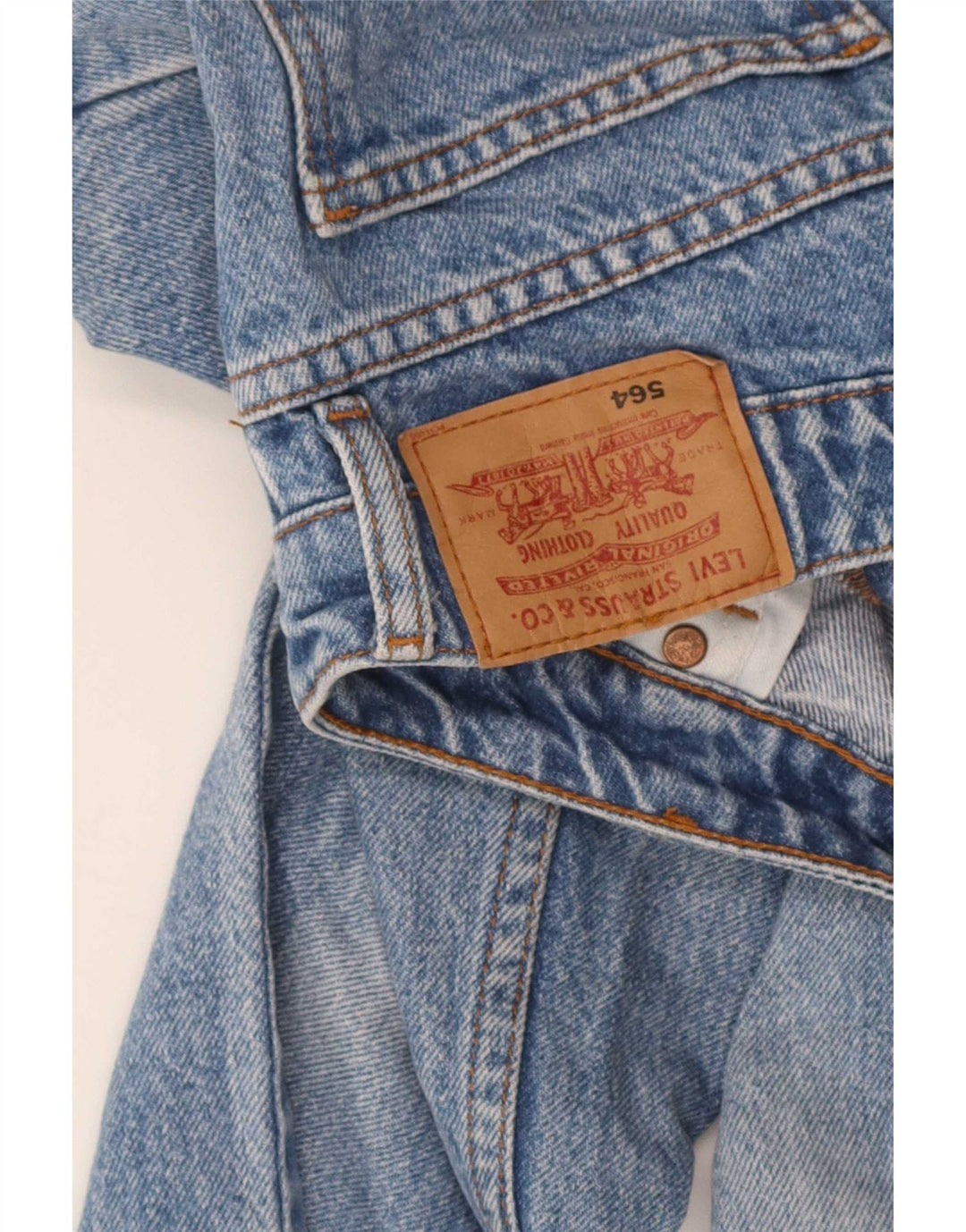 Levi's Damen 564 Relaxed Fit Straight Jeans W28 L29 Blau