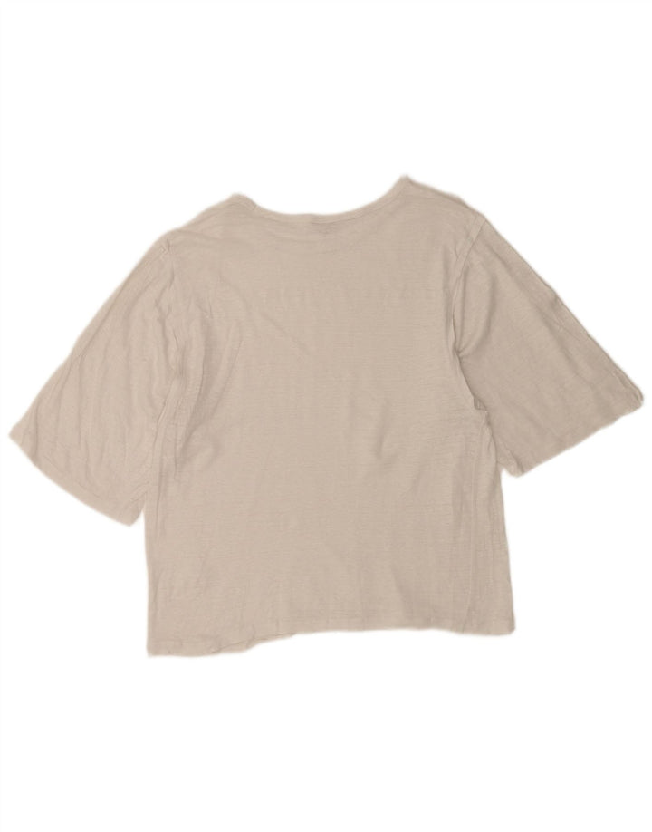Jigsaw Damen T-Shirt Top UK 18 XL Weiß