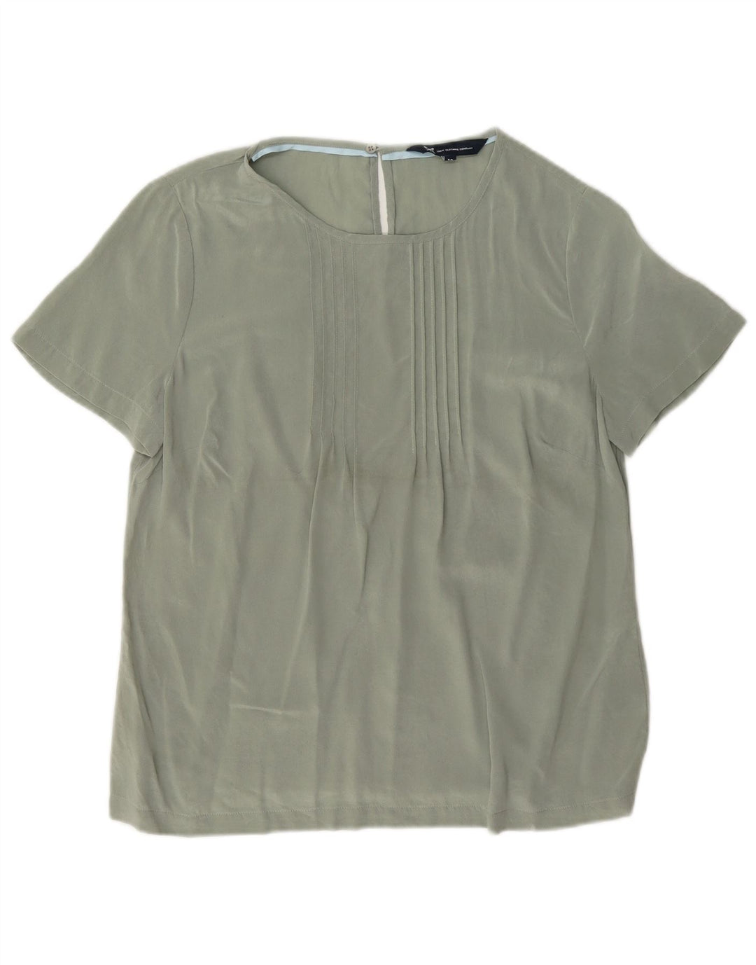 Crew Clothing Damen-Blusenoberteil, UK 12, mittelgrüne Seide