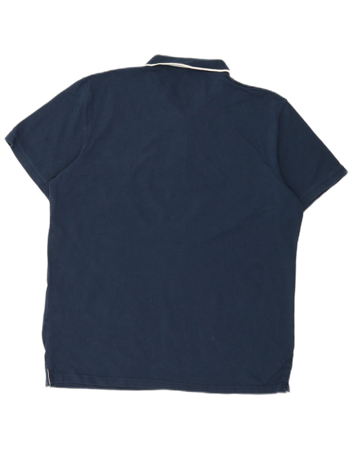 Carrera Herren Poloshirt 2XL Marineblau Baumwolle