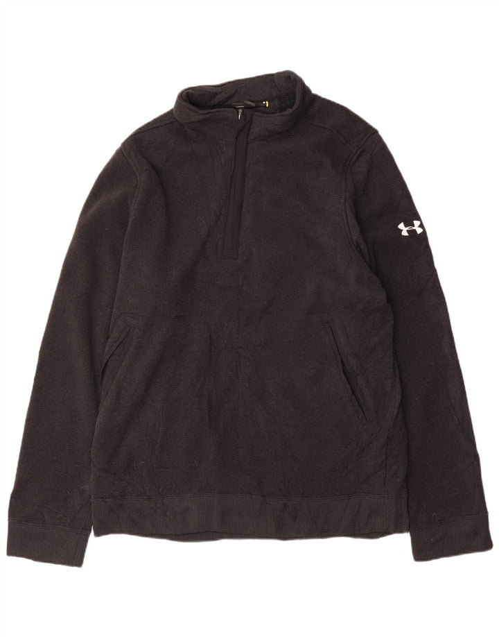 Under Armour Herren-Sweatshirt mit Reißverschluss, XL, grau, Polyester