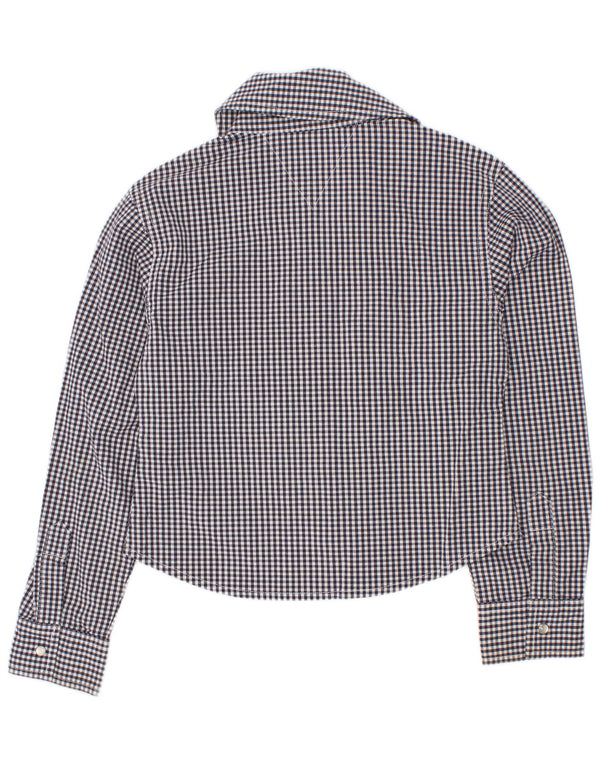 Tommy Hilfiger Mädchen-Hemd, 5–6 Jahre, groß, marineblau, Gingham-Baumwolle