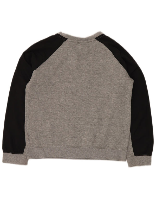 NIKE Grafik-Sweatshirt für Jungen, 10–11 Jahre, Mittelgrau, Farbblock