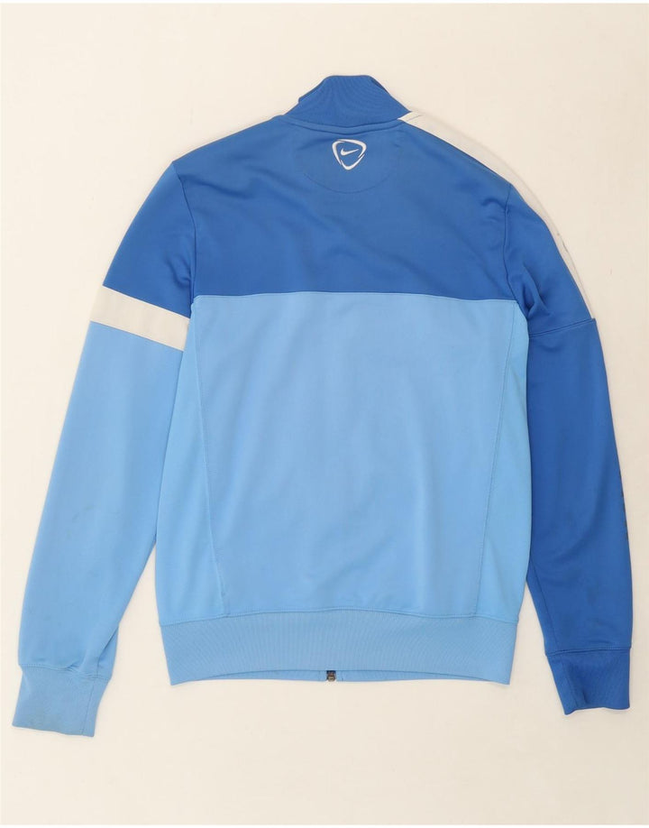 NIKE Mens Dri Fit Graphic Tracksuit Top Jacket Small Blue Colourblock Vintage Nike and Second-Hand Nike from Messina Hembry 