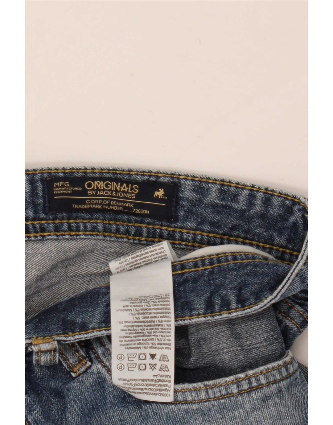 Jack & Jones Herren-Jeansshorts, Größe L, W36, Blau, Baumwolle