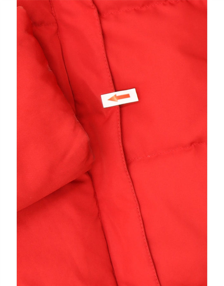 Champion Damen-Kapuzenjacke, gepolstert, UK 14, Mittelrot, Polyester