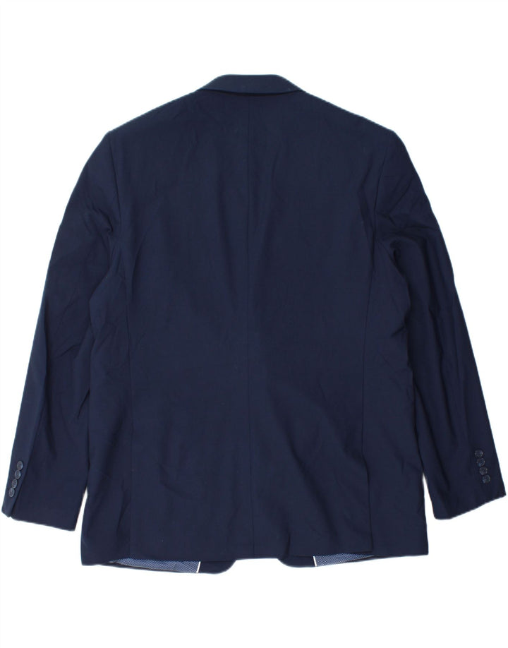 Marks & Spencer Herren-Blazer mit 2 Knöpfen, EU 56, 3XL, marineblaue Wolle