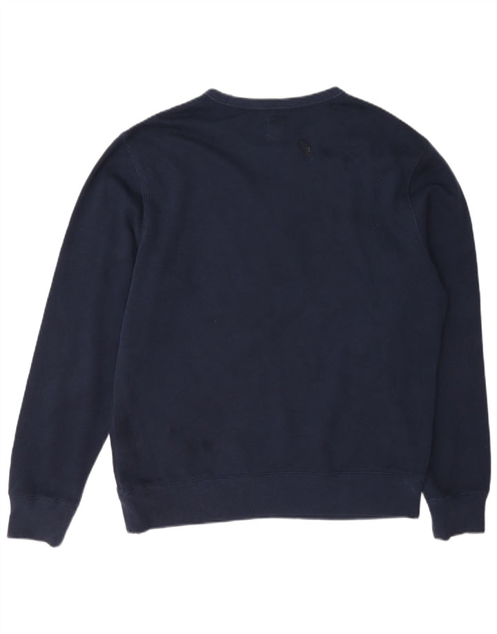 Gap Herren Grafik-Sweatshirt-Pullover aus Baumwolle in mittlerem Marineblau