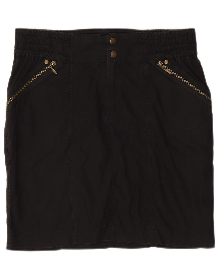 Zara Damen Gerader Rock Medium W28 Schwarz