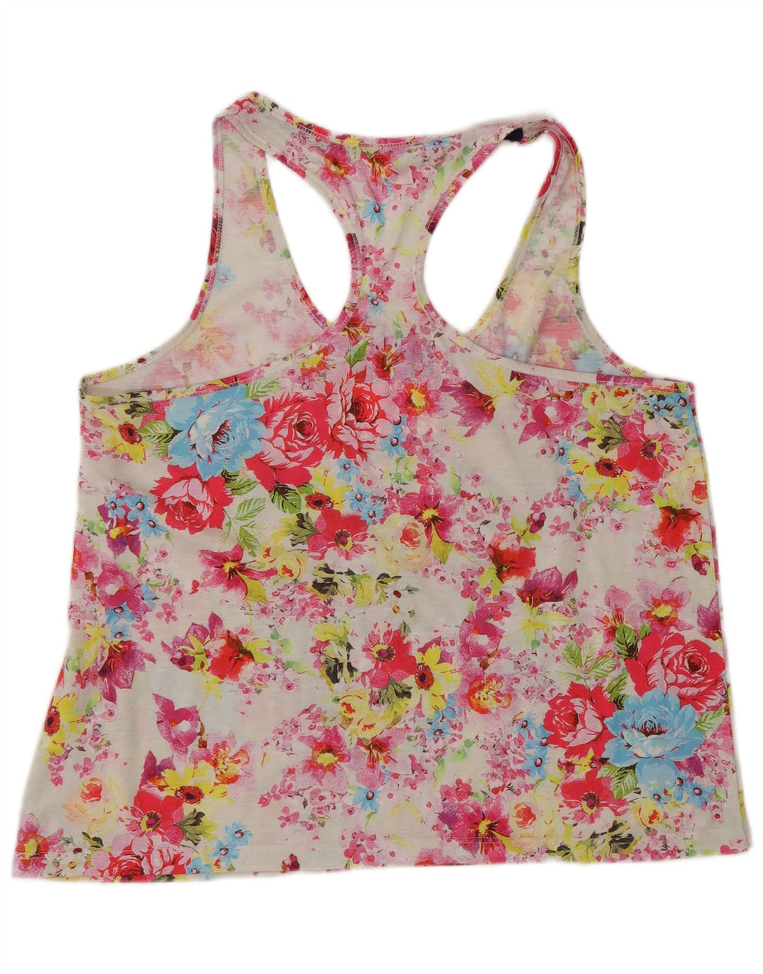 Superdry Damen Grafik-Trägershirt UK 16 Großes mehrfarbiges Blumenmuster aus Polyester